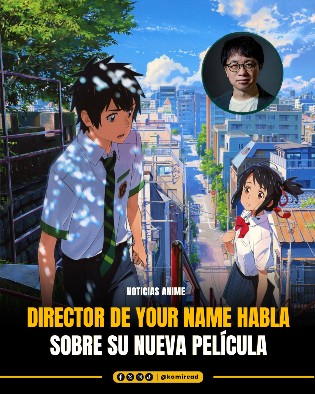 Makoto Shinkai nueva película Your Name