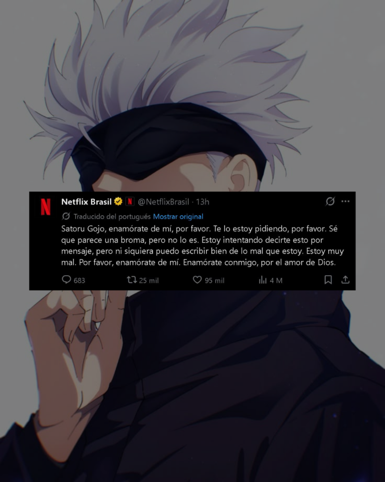 Netflix Brazil Satoru Gojo viral